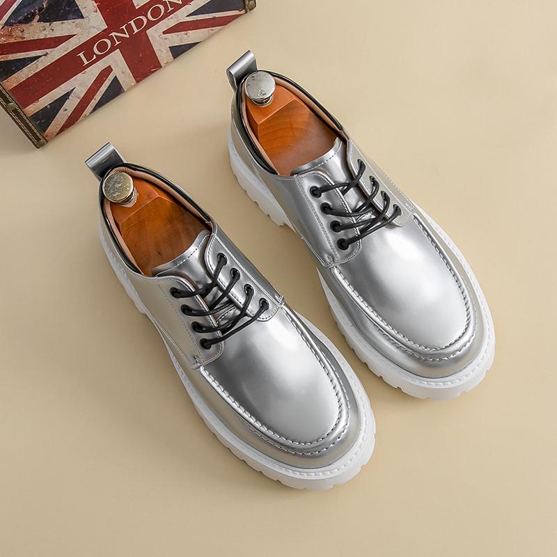 Fashion High Quality Men's Dress Oxford Shoes Thick Bottom Fashion Office Business Shoes Male Designer Casual Leather Formal Suit Shoes