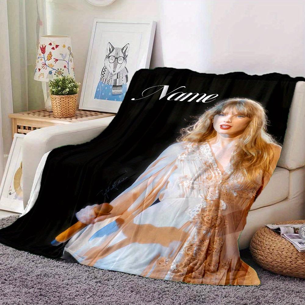 Taylor Swift Concert Performance Flannel Blanket Soft And Cozy Customizable Name Perfect For All Seasons Sofa Bed Or Outdoors Personalized Gift