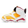 Jordan Air 6 Retro Little Flex TD Высокие прогулочные кроссовки Детская обувь Желтый DR8499-761