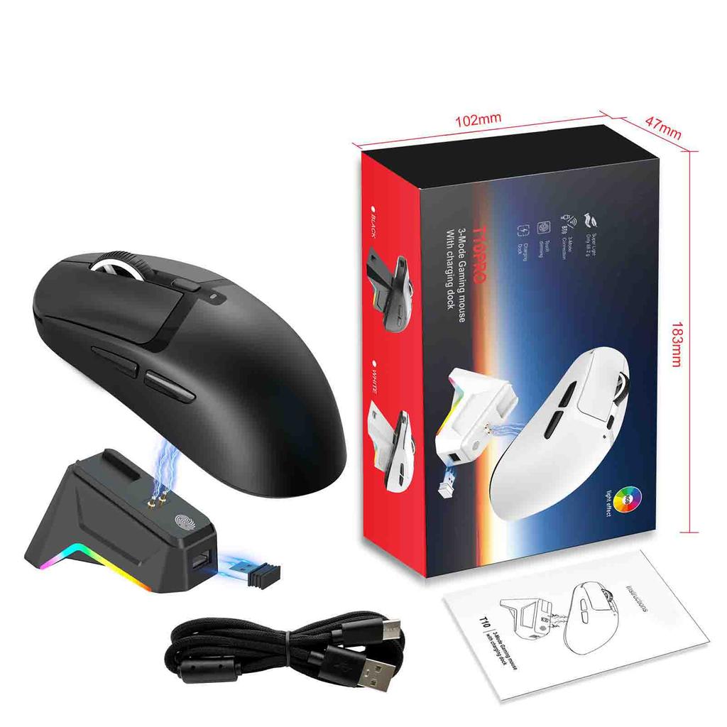 Lightweight Gaming Mouse 3 Mode with Charging Dock High Accuracy Sensor Programmable