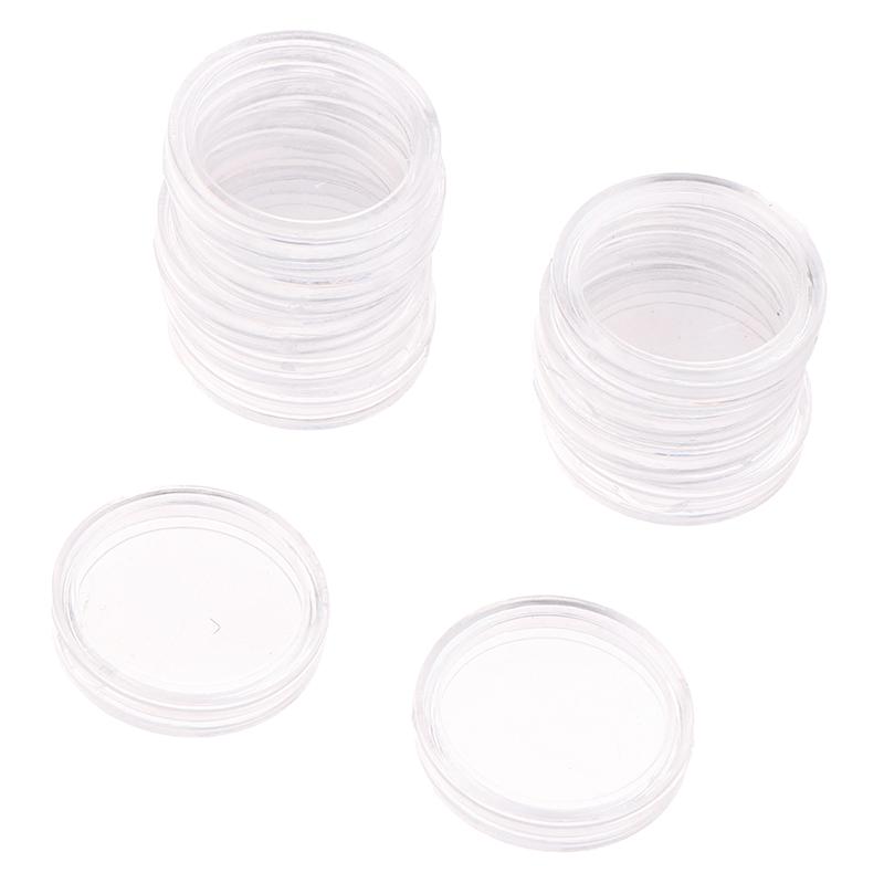10Pcs 9Sizes 18-40Mm Clear Plastic Protector Capsules Containers Case For Token Coin Collection Transparent Holder Boxes