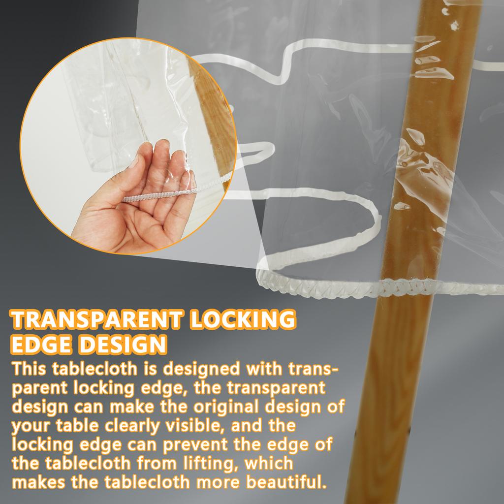 Прозрачная ПВХ-скатерть, водонепроницаемая, устойчивая к пятнам, защитная скатерть, маслянистая, прозрачная, термостойкая