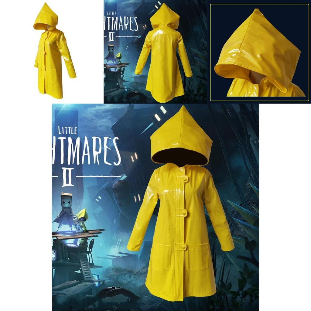 Высококачественный водонепроницаемый костюм для косплея Little Nightmares 2 Six Желтый дождевик