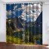 Curtains for Windows Living Room 3D Beautiful Waterfall Mountain Landscape Scenery Printed Curtains for Bedroom 2pcs Boys Girls