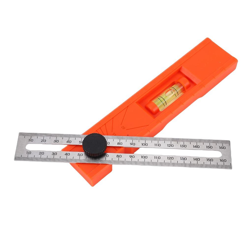 Level Gauge Multi-Angle Ruler Adjustable Positioning Marking Protractor For Woodworking