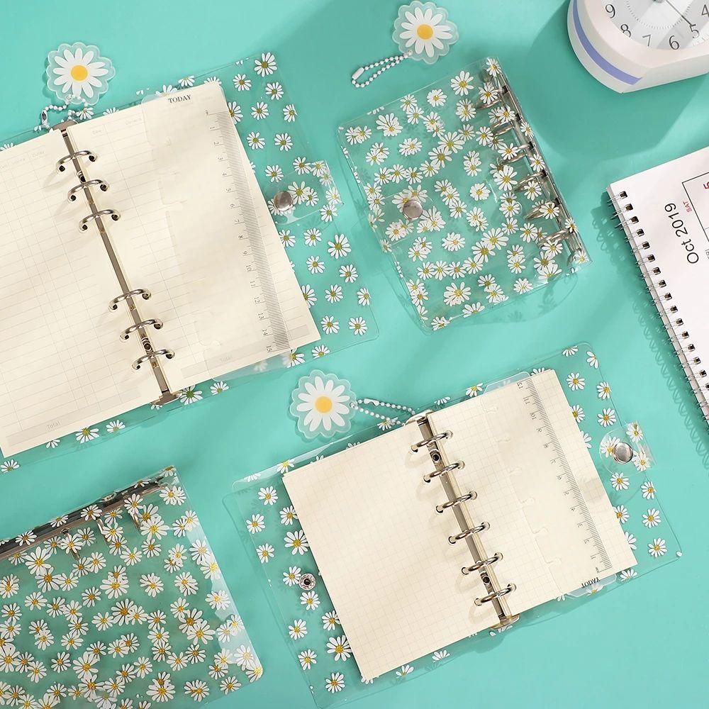 Binder Soft Shell Kawaii Little Daisy Binder File Folder Literary Binder Daisy Notebook Binder