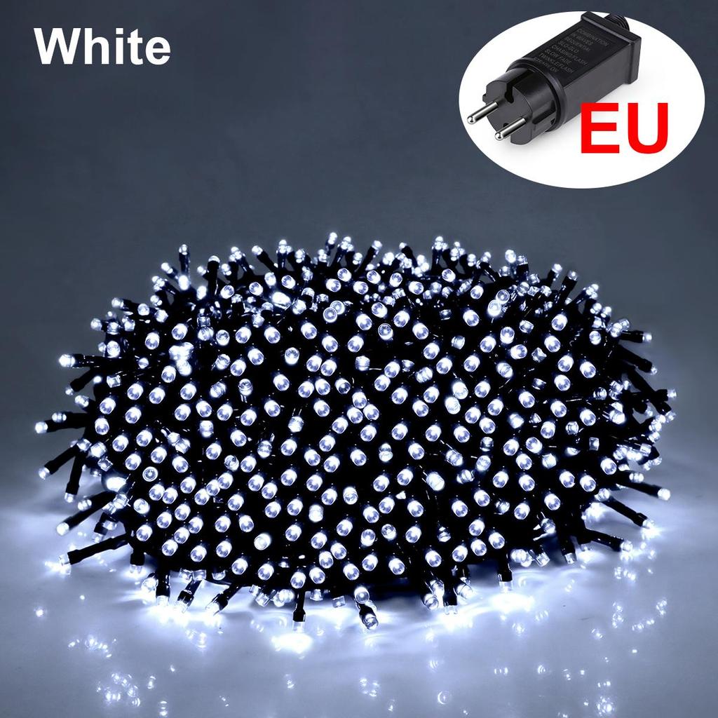 Christmas Lights 10M 20M 30M 50M 100M Decorative LED String Fairy Light Outdoor Garland Lamp For Wedding Holiday Garden Lighting 220V 110V
