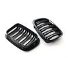 Pair Car Front Bumper Kidney Grill Grille Glossy Black Racing Grills For BMW 3 Series E46 4-Door 4DR 1998 1999 2000 2001
