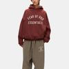 Fear of God Essentials Флисовая Толстовка Малиновая Мужские Топы Красный 192HO246256F