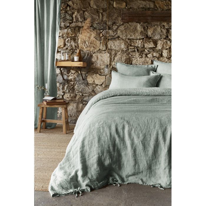 Housse de couette "Soline" toutes dimensions Lin lavé - 260x240 - Soline Eucalyptus