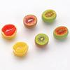 20PCS Mini Size Fruit Half Cut Models Half Cut Simulated Fruit Charm  For Doll House