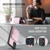 For Samsung Galaxy A24 4G (162.1mm) Case JEEHOOD J09 RFID Blocking Card Holder Leather Back Phone Cover Magnetic Case