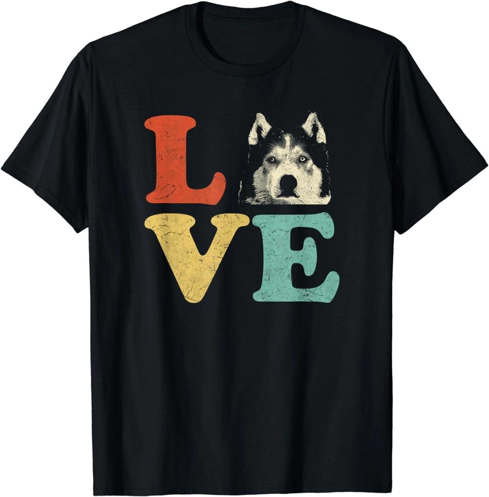 I Love My Siberian Husky Dog Lovers Funny Idea Shirts Gift Unisex T-Shirt