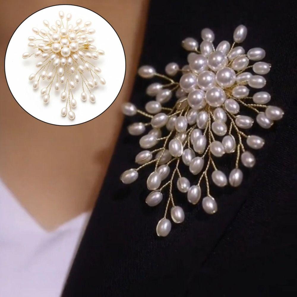 Elegant Lapel Pin Trendy Corsage Pin Fashion Woven Brooch for Business Meetings and Parties