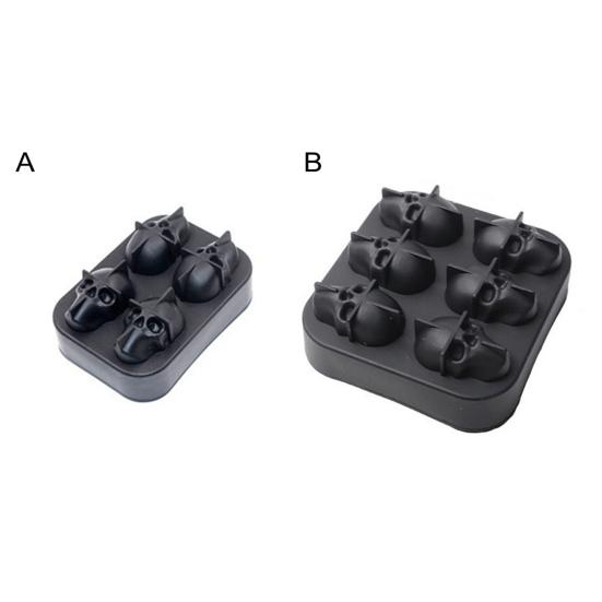 Форма для ледяных шариков в виде черепа, гибкий силиконовый лоток для льда для коктейлей, виски, Хэллоуина, хоррор-тематики, устройство для изготовления кубиков льда для жутких вечеринок, готических мероприятий