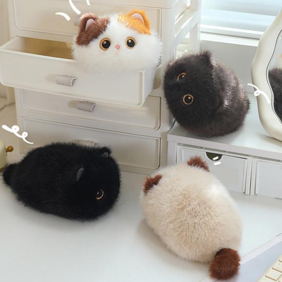 Праздничное украшение Кот Кукла Милая Мягкая Игрушка Животное, 7,8" Реалистичные Котята Плюшевые, Мягкий Декоративный Аксессуар для Вечеринки Компаньон Плюшевая Кукла, День Рождения