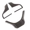 3pcs Dry Carbon Fiber Steering Wheel Panel Frame Trim Car Accessories Replacement for ES LX RX 2012‑2018