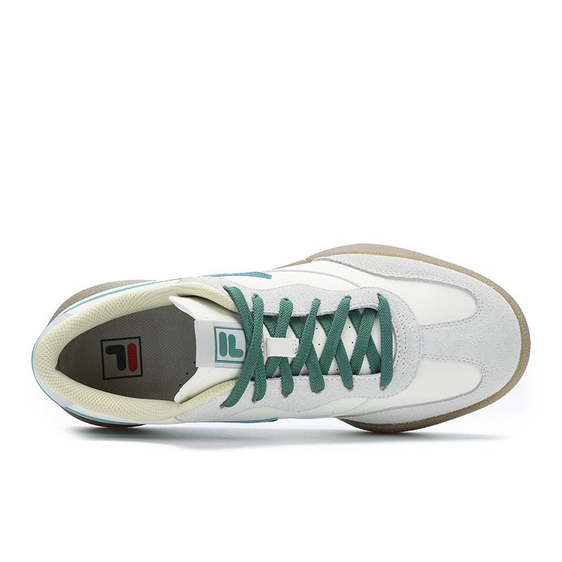 FILA Cushioning, Wear Resistant Low top Skateboard Shoes Men's White Silver F12M512207FSA