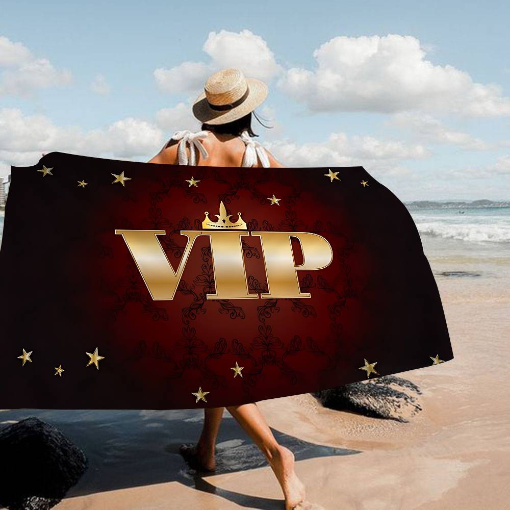 Лазерный VIP пляжное полотенце Цветные банные полотенца для девочки Микрофибра Быстросохнущее Индивидуальное Без песка Пляж Йога Спа Тренажерный зал Бассейн