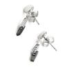 Les Trésors De Lily [I9091] - Silver Ruthenium 'Goddess' Steel Earrings - 22x5 Mm
