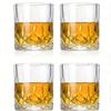 Элегантные стаканы для виски в полоску из 4 предметов — универсальные, многоразовые, легко очищаемые, для напитков и декора, идеальный подарок