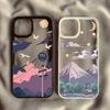 Японская Аниме Пейзажная Эстетичная Чехол для Телефона Для iPhone 13 15 11 12 14 Pro Max Mini X XR XSMAX 7 8 PLUS Пейзаж Прозрачные Чехлы-Оболочки