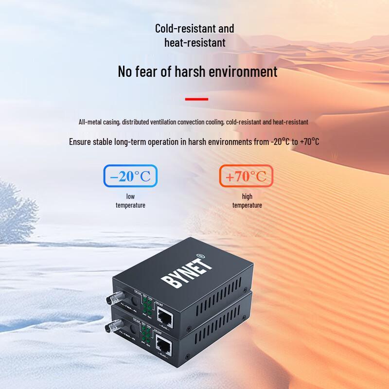 BYNET 100M Single-Mode Single-Fiber Optic Transceiver