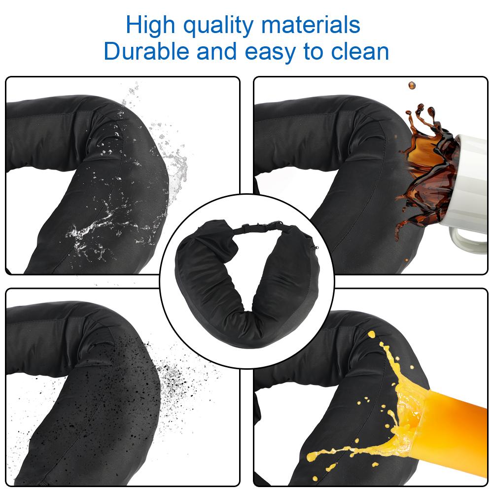 Дорожная наволочка для подушки под шею, компактная, портативная, U-образная подушка, наполняемая одеждой, подушки для шеи, мягкая трубчатая подушка для шеи