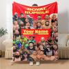 Royal Rumbl Personalized Name Blanket Multi-purpose Personalized Blanket Comfortable Suitable for Nap Chair Home Decor Sofa Four Seasons Multipurpose