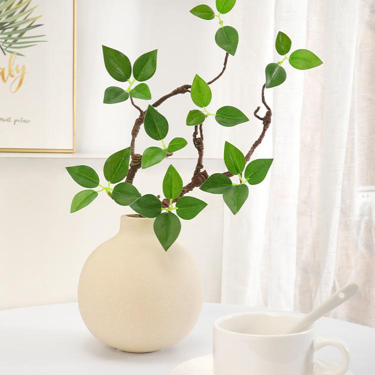 Indoor Artificial Green Plant Bouquet for Living Room and Dining Table Decoration