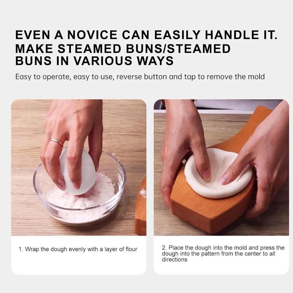 Ручная форма для пароварки хлеба из массива дерева, инструмент для паровых булочек с начинкой, полезная деревянная форма для баоцзы, кондитерская