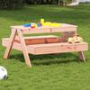 VidaXL Table De Pique-nique Pour Enfants, Table À Manger Rectangulaire, Meuble De Camping Jardin Terrasse Patio, Moderne, 832599