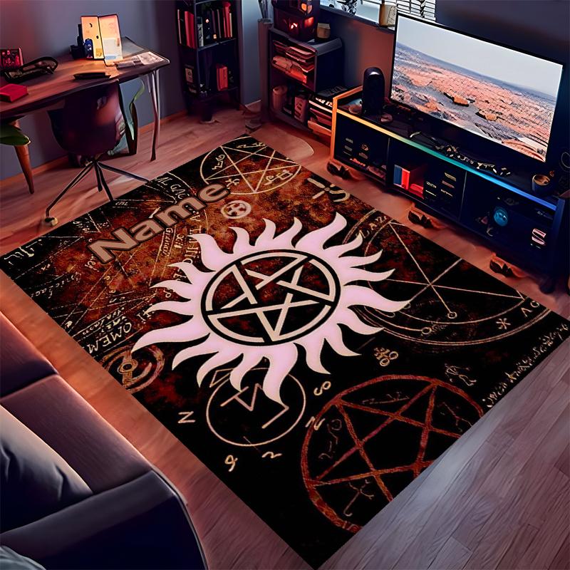 Custom personalization Supernatural Print Area Rug - Soft, Washable Non-Slip Indoor Mat,Living Room,Home&Office Decorative Rug
