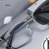 Men Business Photochromic Myopia Glasses Vintage Outdoor Color Changing Sunglasses Women Anti Blue Light Minus Diopter Glasses