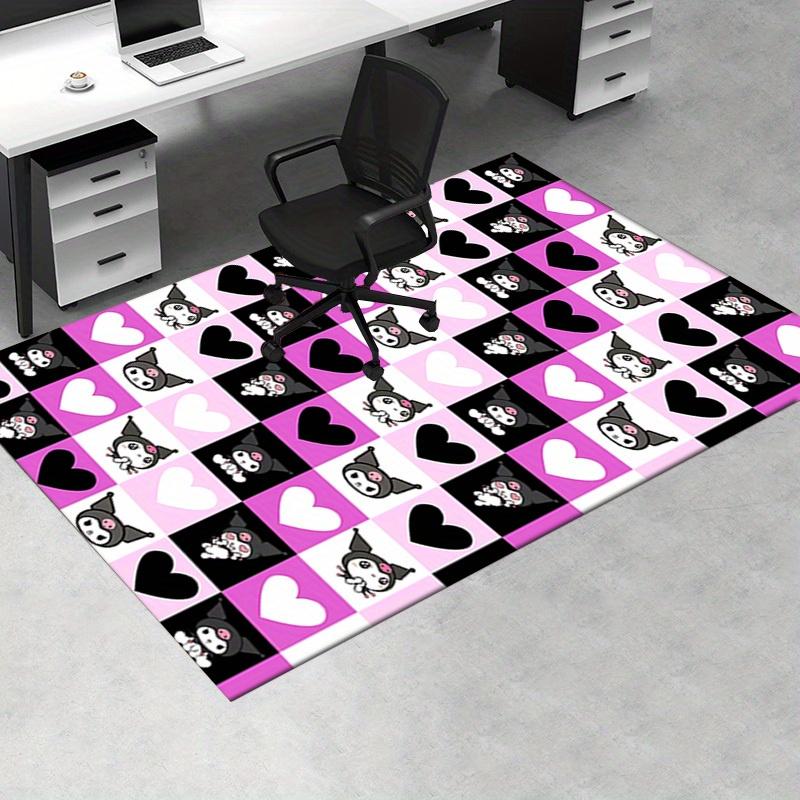 Office Rug Kawaii, Heart Anti-Slip Rug, Machine Washable for Living Room, Bedroom, Office, Multiple Sizes, Bedroom Mat, Decorative Mat, Durable Mat, L