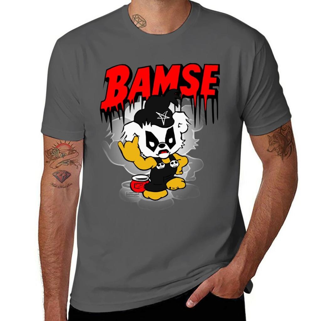 New Black Metal Bamse T-Shirt sweat shirt black t shirt workout shirts for men