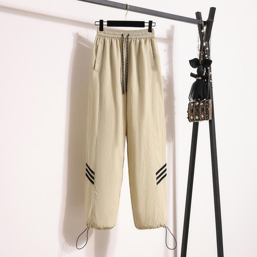 Summer New High-waisted and Thin Overalls, Thin Casual Sports Pants