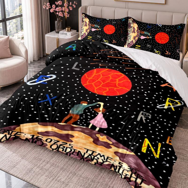 Alex Warren 3Pcs Bedding Set Duvet Cover With Two Pillowcases For Bedroom Home Decoration