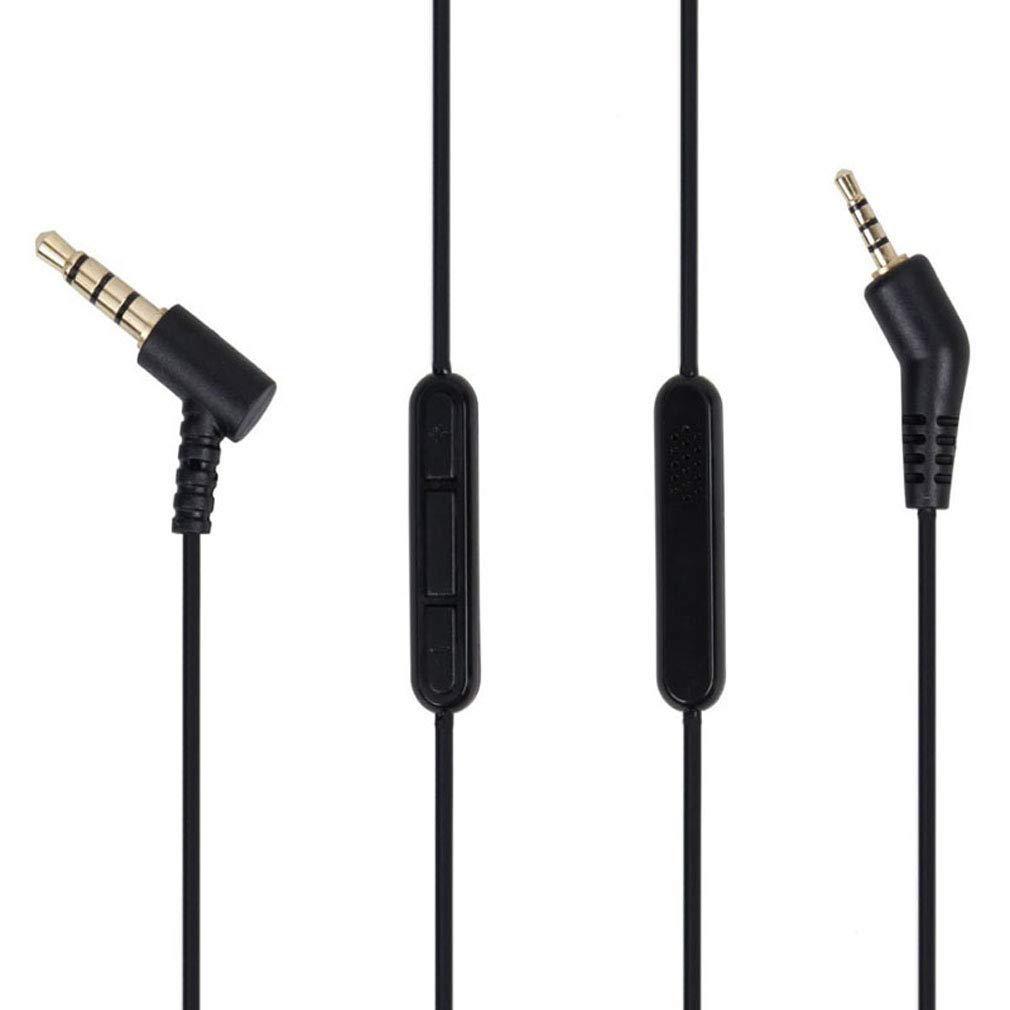 High quality audio cable For Bose QC3 Headset 3.5mm to 2.5mm plug Original version with microphone thread