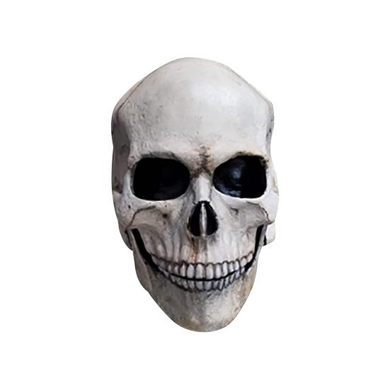 Привлекательная маска для лица в стиле косплея, приятная на ощупь эмульсия, подвижный рот, челюсть, светящийся реалистичный череп