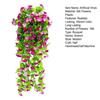 2Pcs Artificial Hanging Flowers Outdoor Vines with Eucalyptus Leaves Realistic Looking Vibrant Color Fake Plants UV Resistant Simulation Flowers