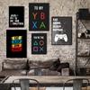 Abstract Video Game Wall Art Painting Canvas Painting Game Room Decoration Poster and Print for Boy Girl Room Art Decor Gift No Frame