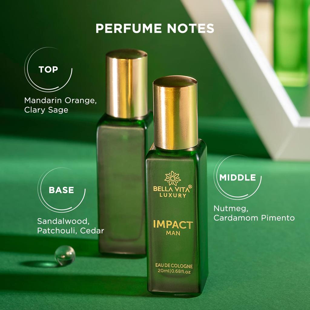 Cologne for Men Impact (20 Ml), Impact Man Eau De Cologne, Bella Vita