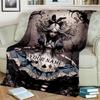 1PC Custom Name Alice Wonderland flannel blanket versatile, all-season throw suitable for the living room, bedroom, camping, travel, and gift