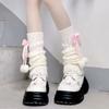 Thicken Winter Tube Stocking Plush Ball Y2K Leg Warmers Kawaii Leg Warmers Women  Winter