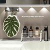 Monstera Leaf Shaped Hand Towel Coral Fleece Absorbent Hanging Towel for Kitchen Bathroom