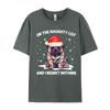 On The Naughty List And I Regret Nothing Tshirt Men TShirts Gift Oversized Streetwear Cotton Printed Tshirt Graphic Tees Men