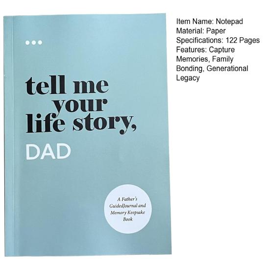 Расскажи мне историю своей жизни. Дневник для папы. Книга-репортаж на память. Запись