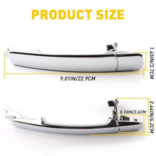 Door Outside 4X Handle Front Rear for Nissan 03-07 Rogue Murano Infiniti EOOK