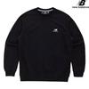 New Balance Half Club Nbncd11013 Bk Basic Small Logo Sweatshirt StAndard Fit Men And women